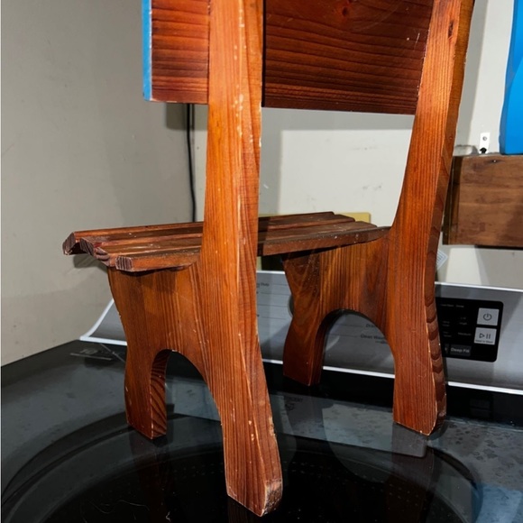 Vintage Wooden Time Out Todder/Kids Chair - Picture 7 of 10